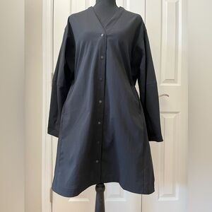 Lululemon Ventlight Button Front Dress Black Size 6